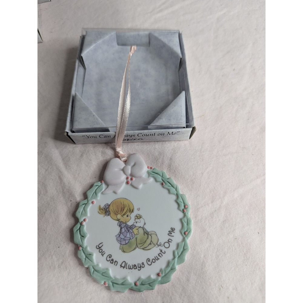 Vintage 1995‎ Easter Seals Precious Moments Christmas Ornament U can count on me